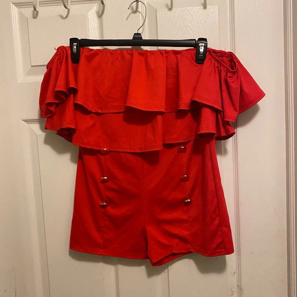 Red romper - Picture 1 of 1